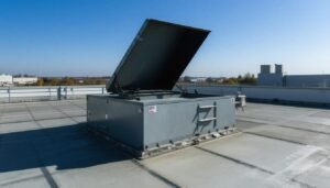 What are roof access hatches used for?